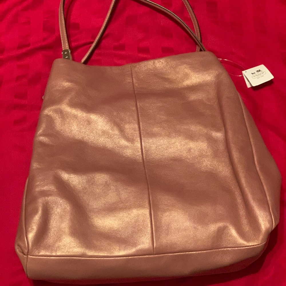 Rose gold Madison Authentic Coach bag set